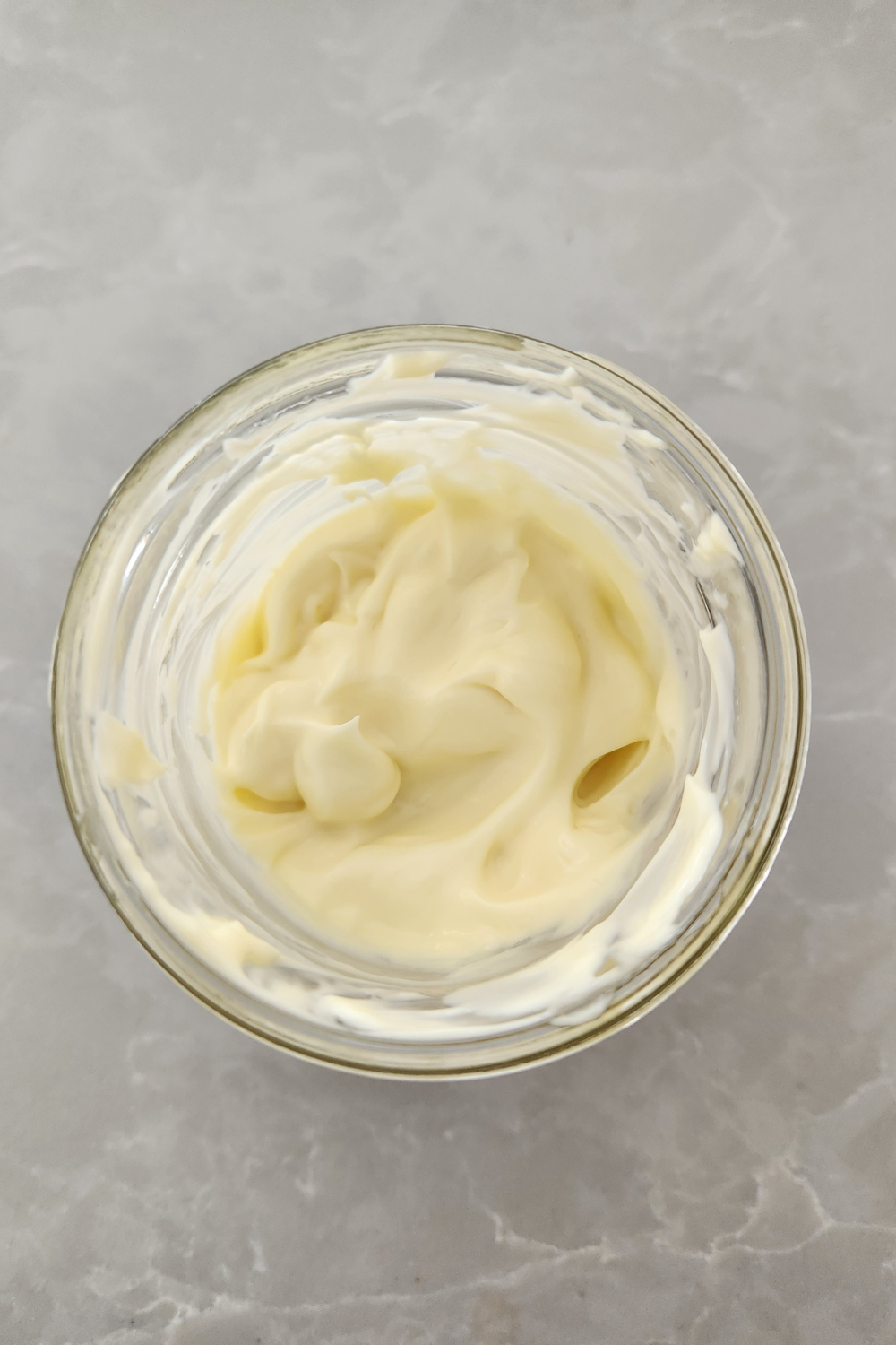 homemade mayo in a jar