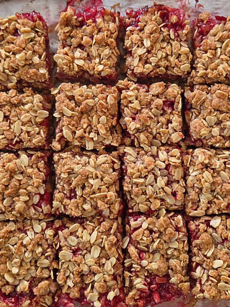 Easy Cherry Crumble Squares Recipe